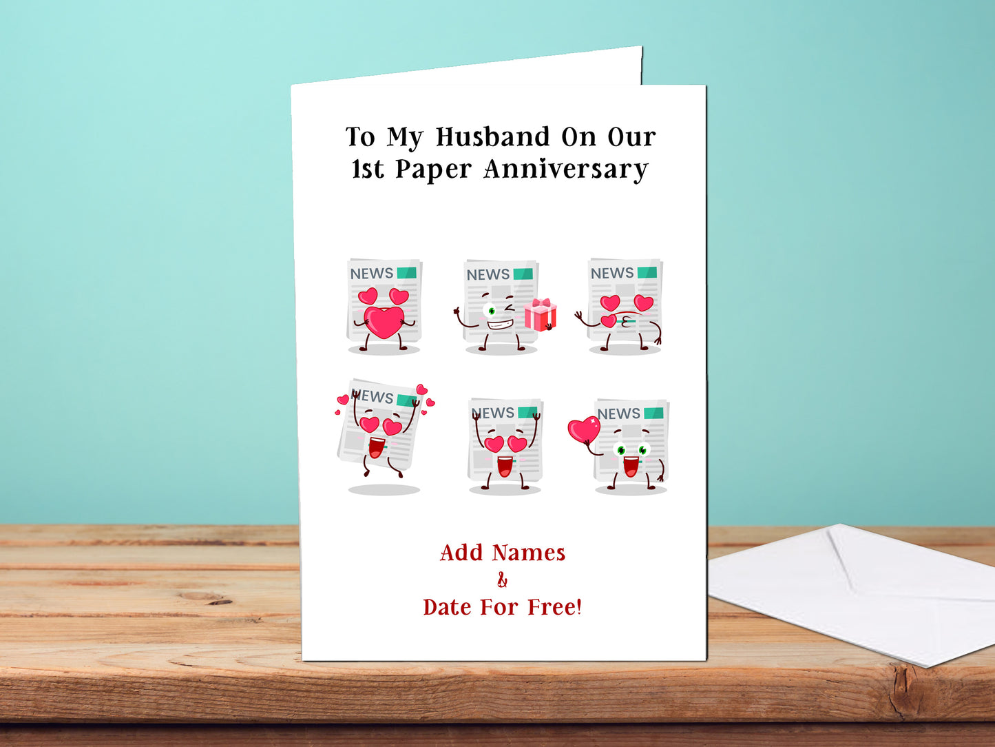 1st Year Wedding Anniversary Cards