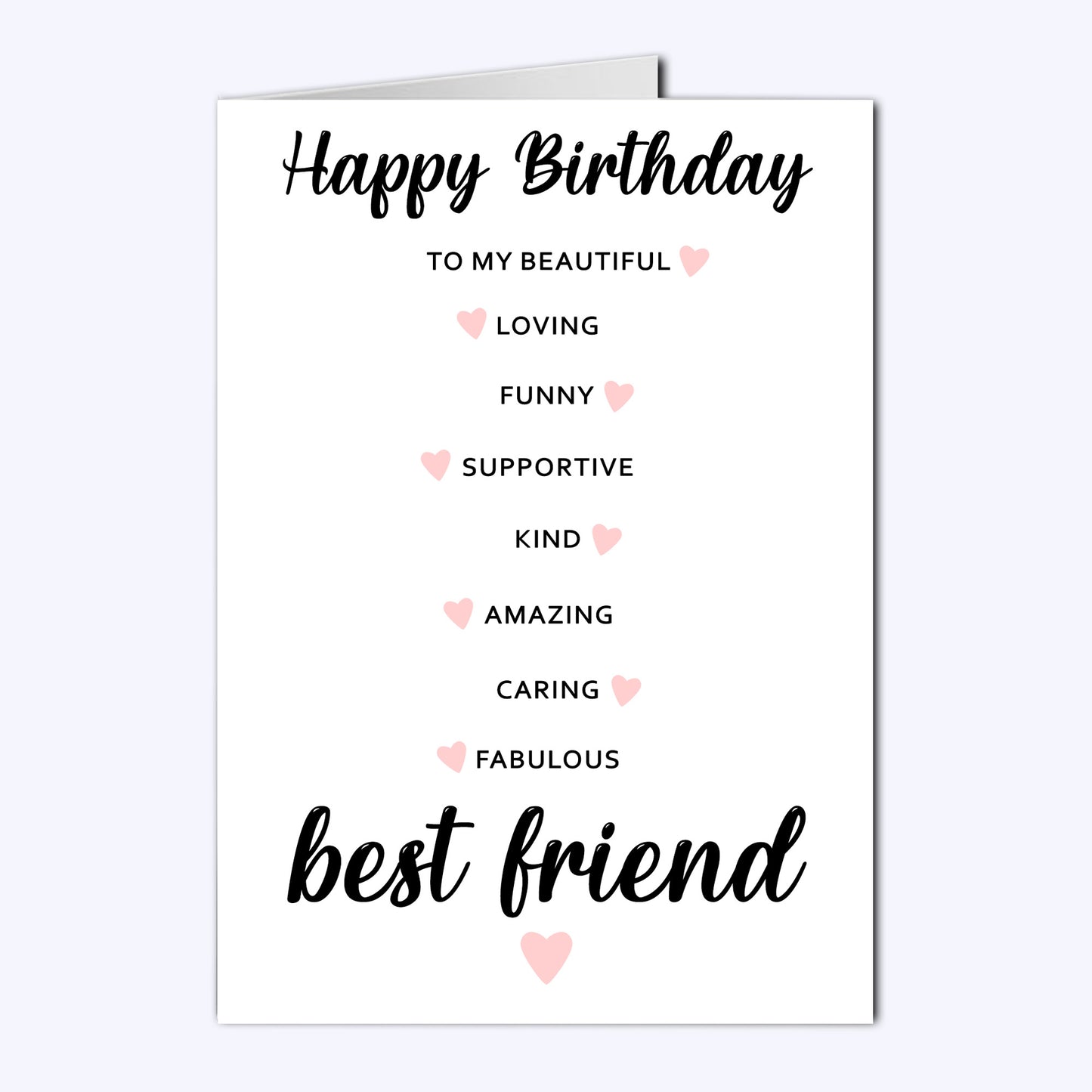 Happy Birthday Kind Words For Best Friend Birthday Card