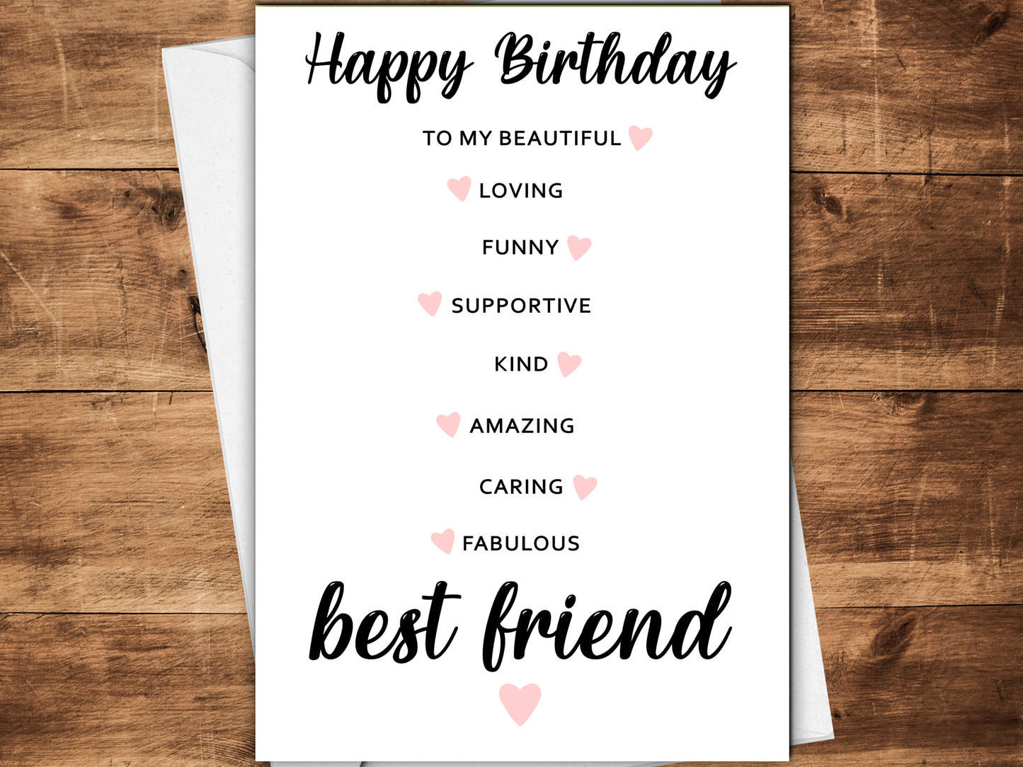 Happy Birthday Kind Words For Best Friend Birthday Card