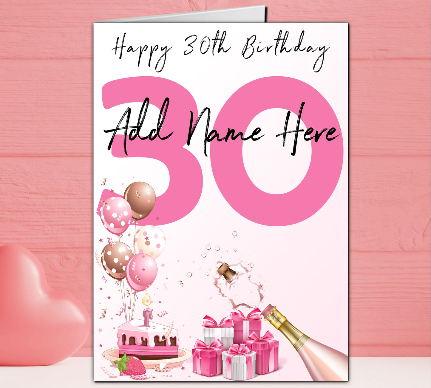 Celebratory Personalised Number Birthday Cards