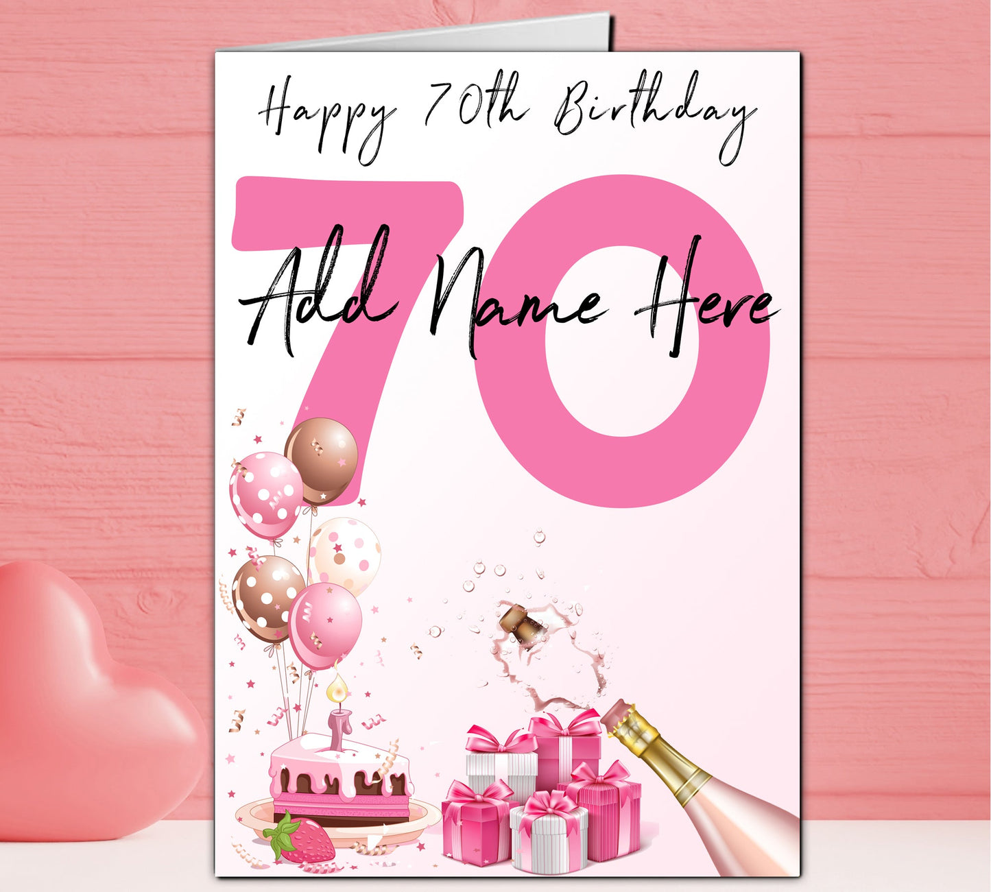 Celebratory Personalised Number Birthday Cards