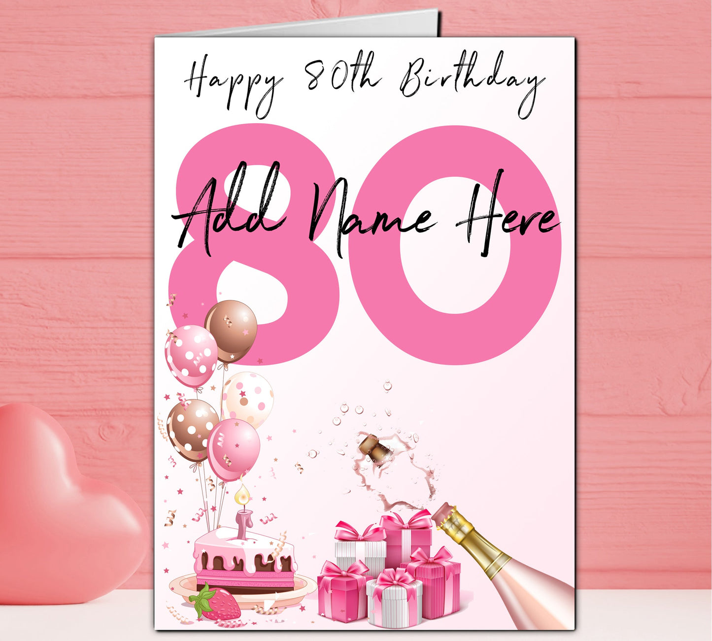 Celebratory Personalised Number Birthday Cards