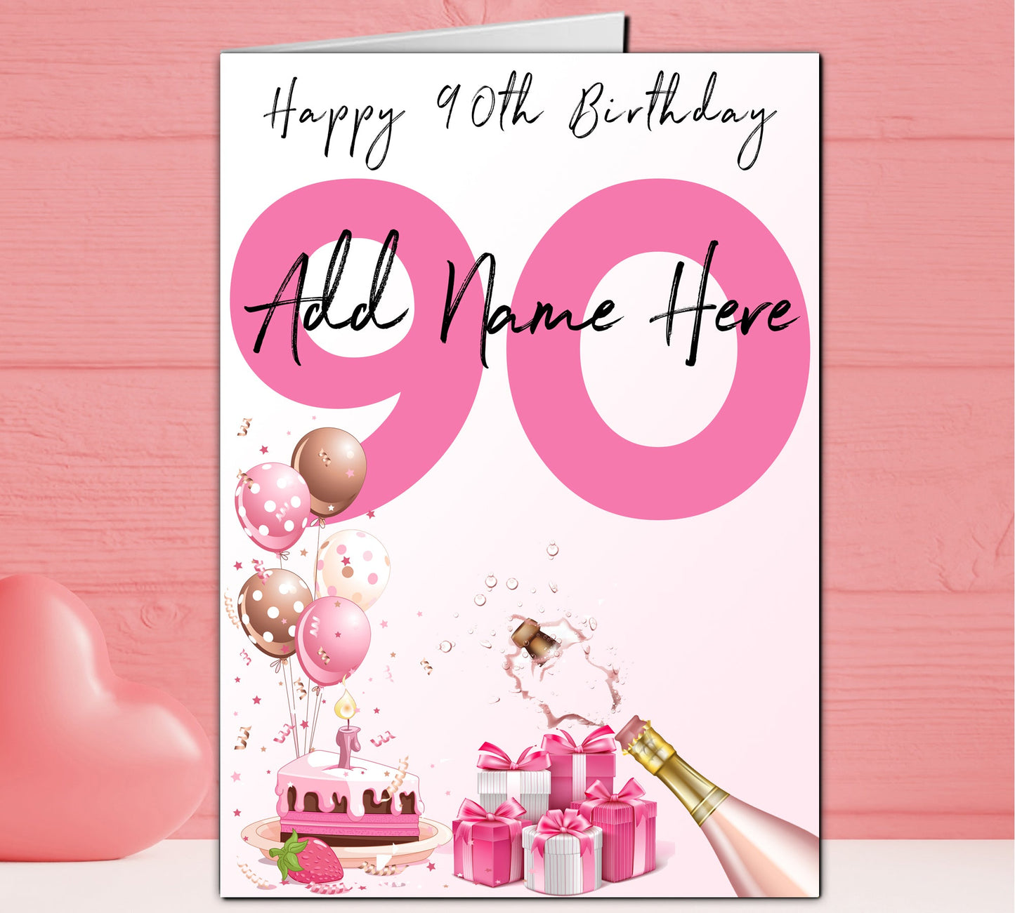 Celebratory Personalised Number Birthday Cards