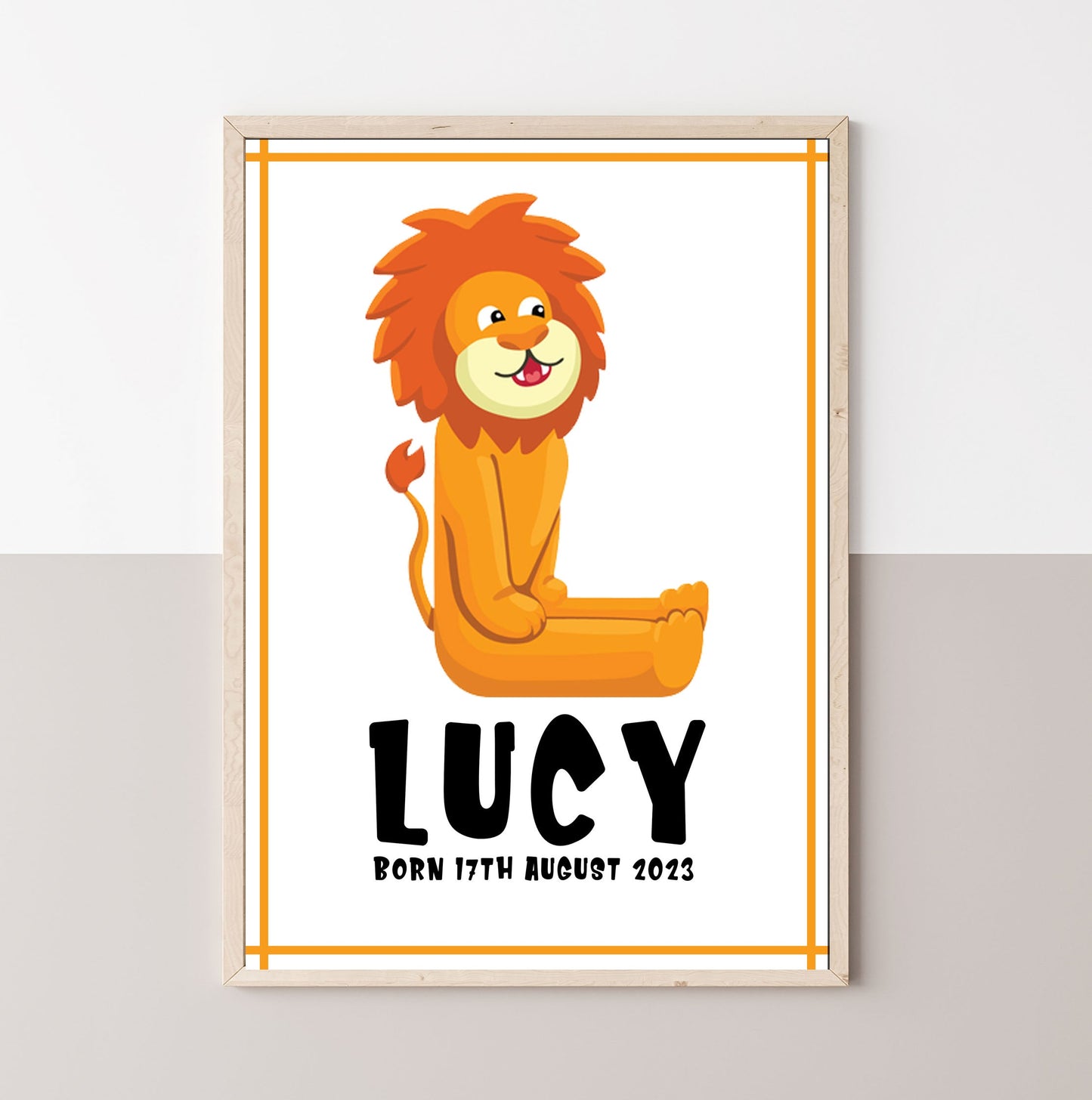 Children's Personalised Animal Letter Prints