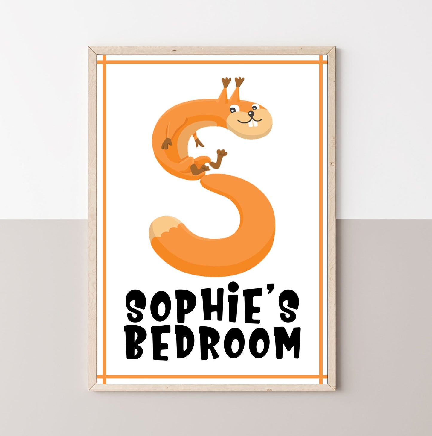 Children's Personalised Animal Letter Prints