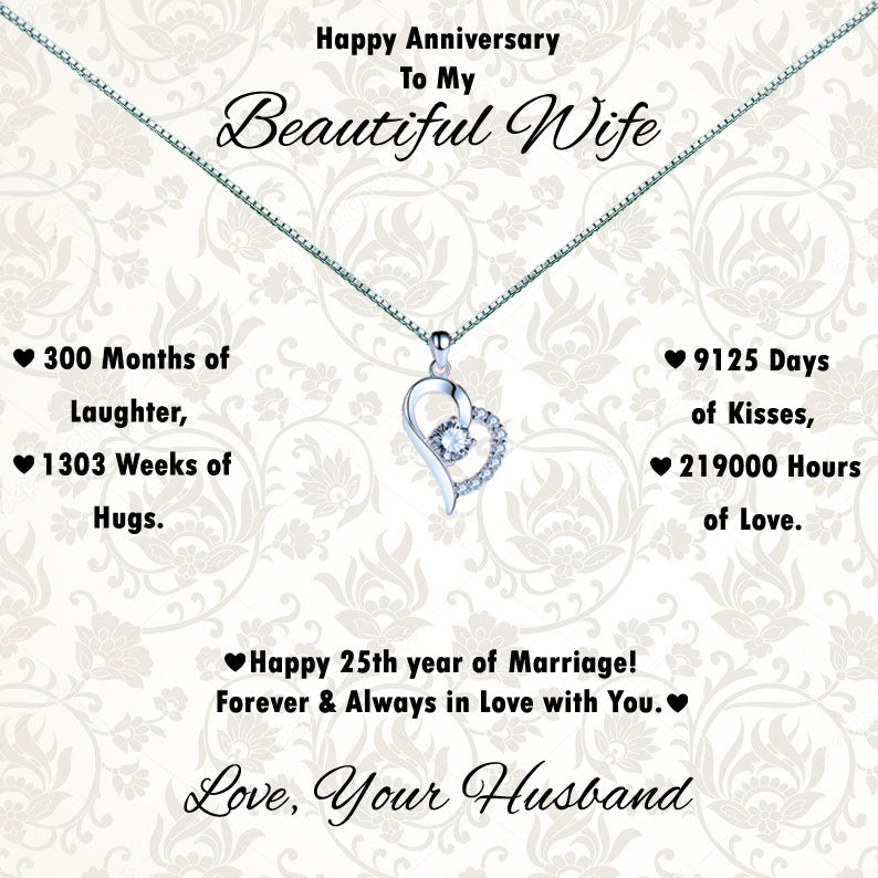 Months, Weeks, Days & Hours Message Necklaces - Wife