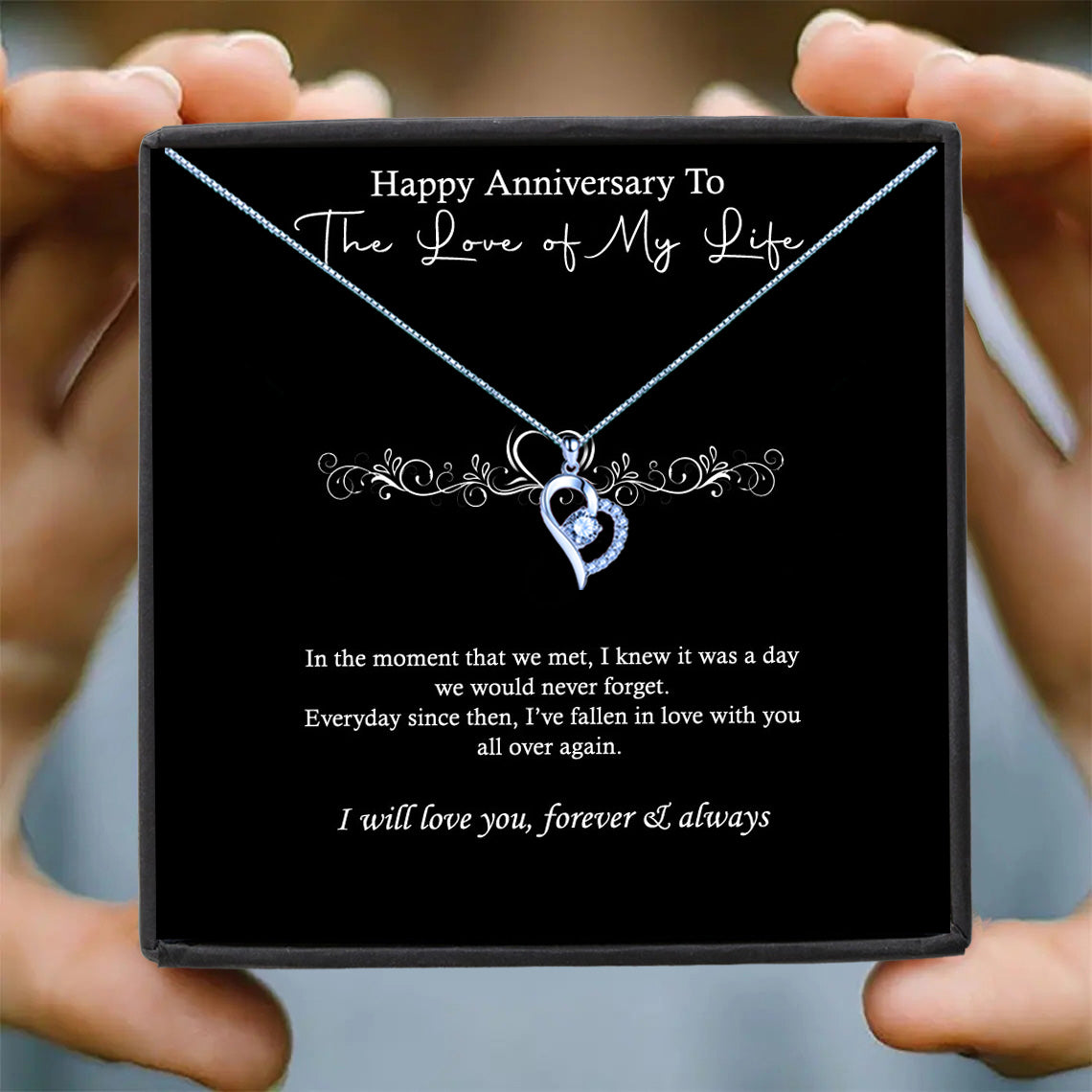 To The Love of My Life Message Necklaces