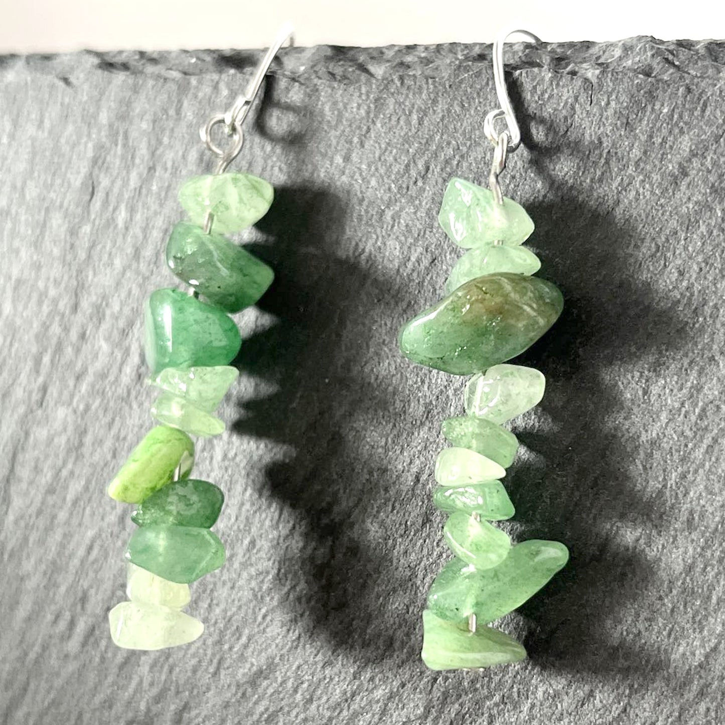 Aventurine Stone Hook Earrings