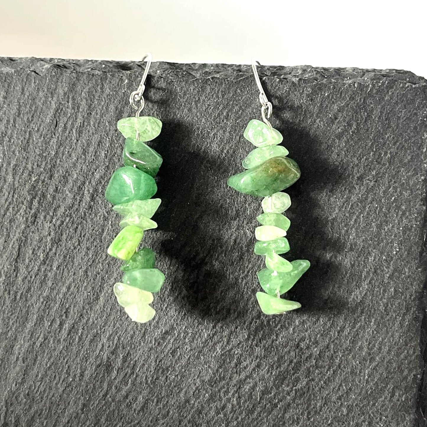 Aventurine Stone Hook Earrings