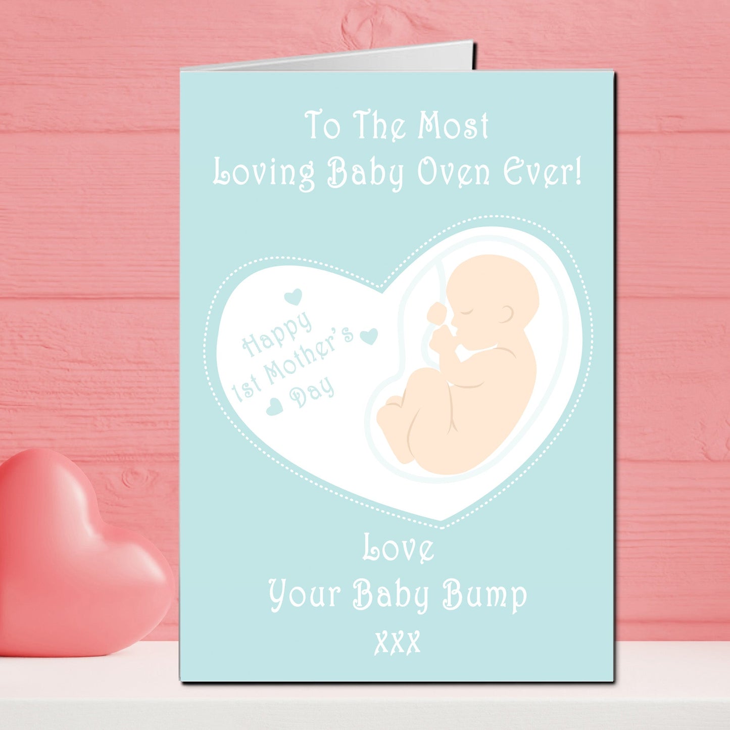 To The Most Loving Baby Oven Mother's Day Baby Blue Card