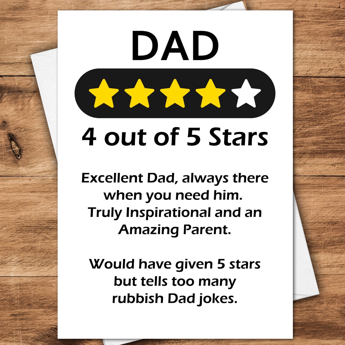 Dad Review Father's Day Card