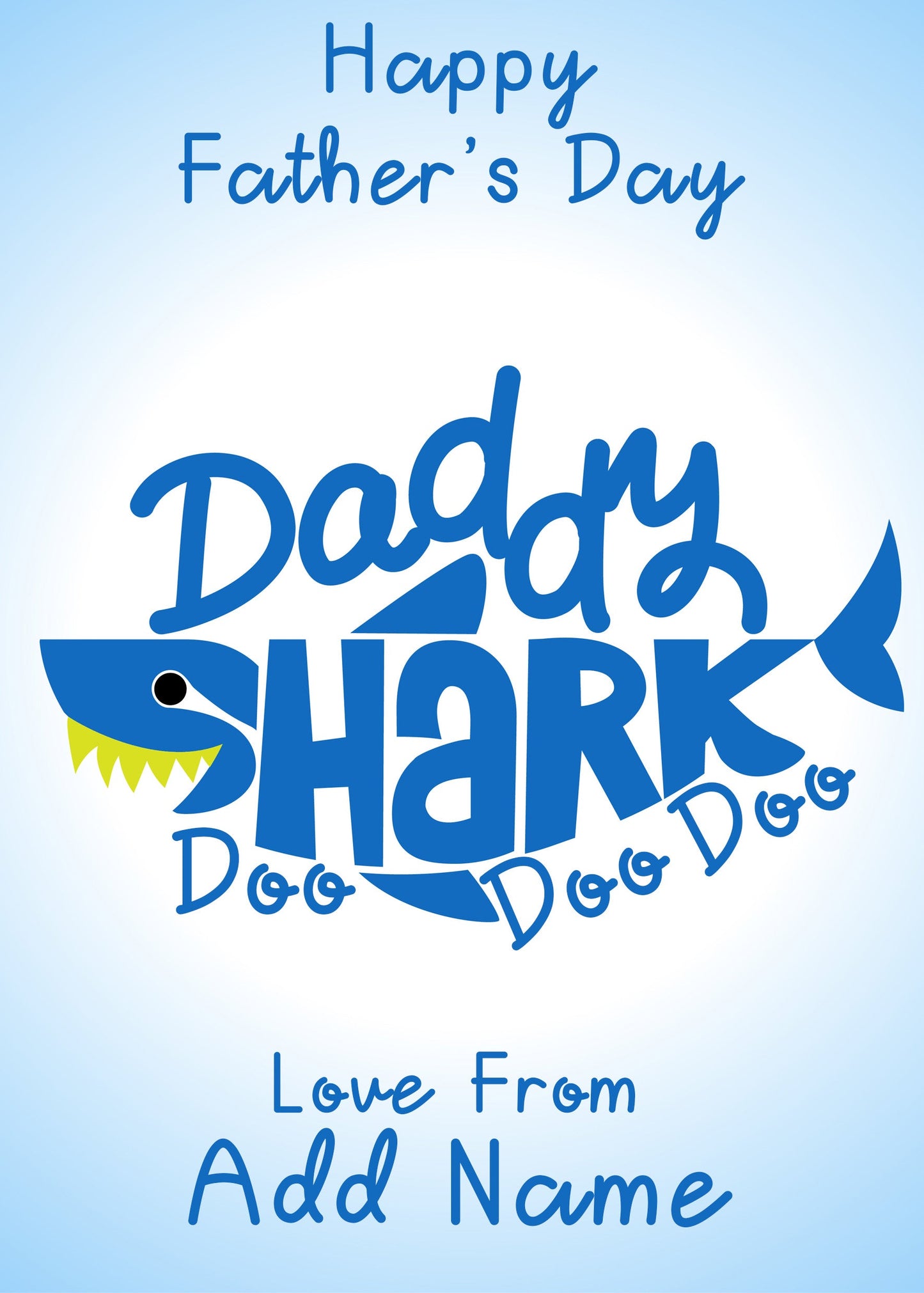 Daddy Shark Card