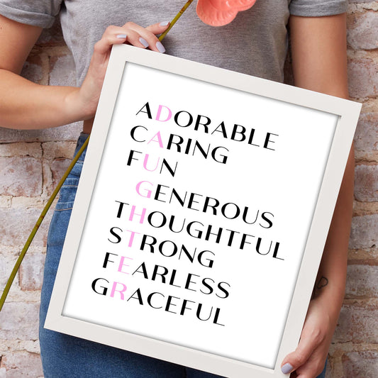 Daughter Word Art Prints