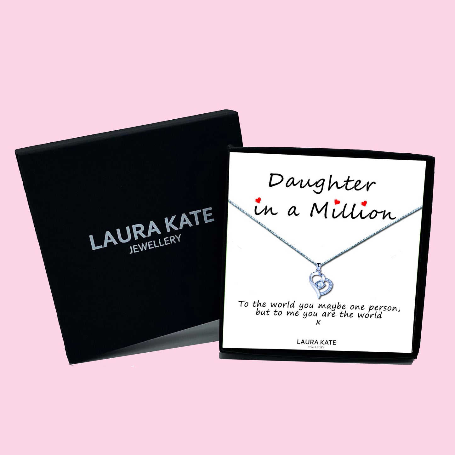 Daughter in a Million Message Necklaces