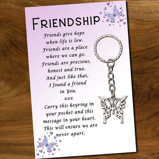 Butterfly Friendship Keyring