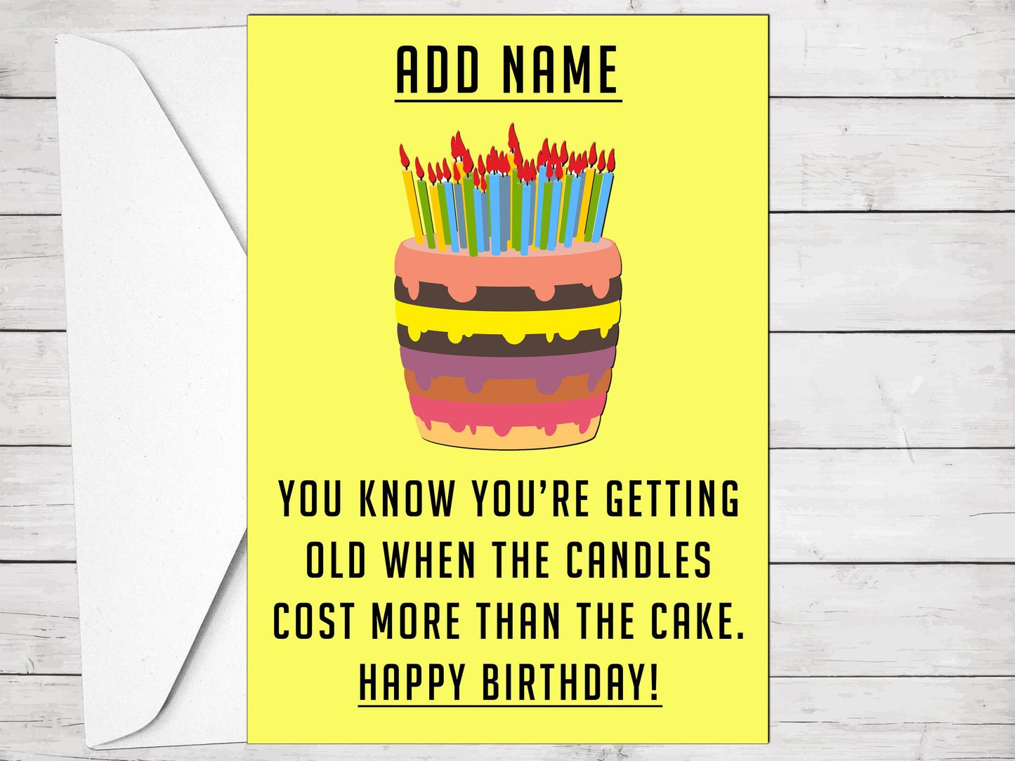 Getting Old Funny Birthday Card