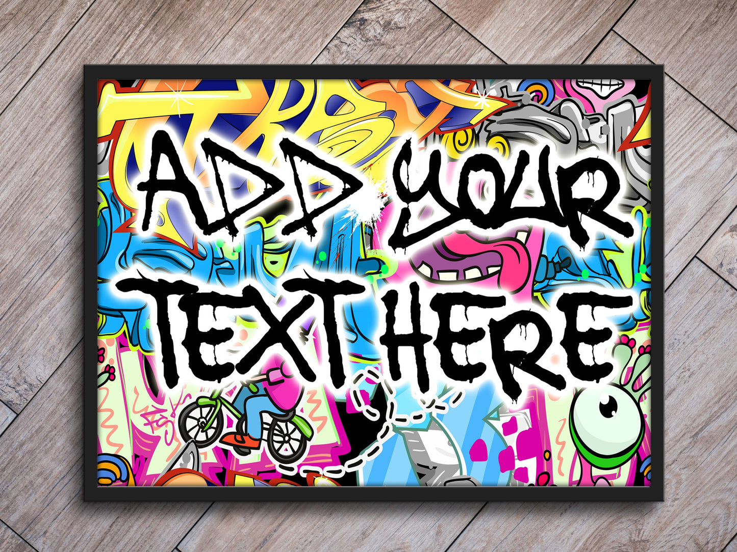 Personalised Graffiti Wall Print