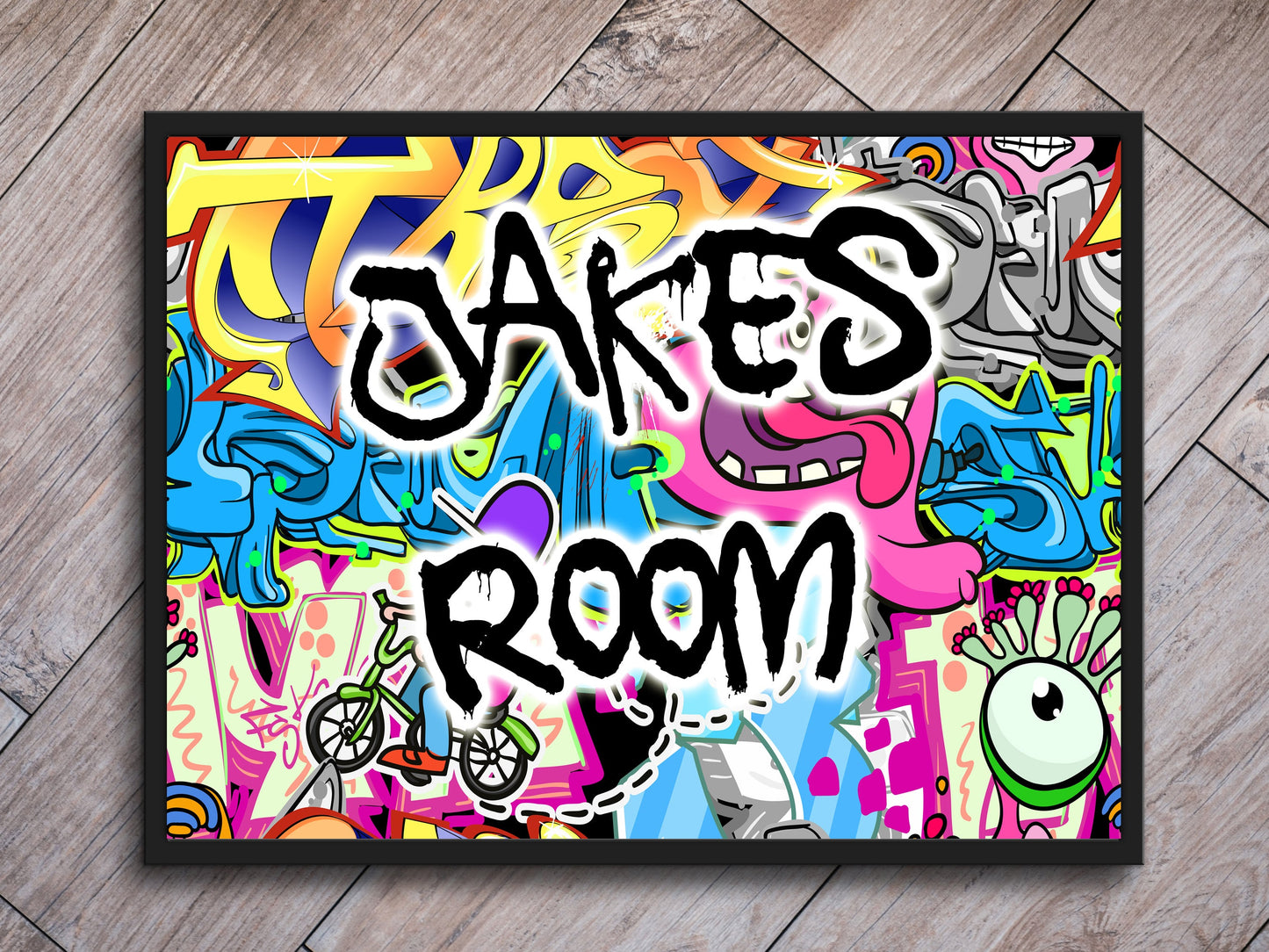 Personalised Graffiti Wall Print