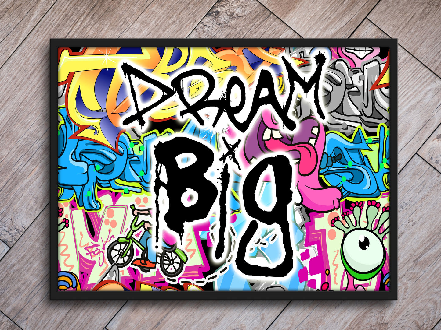 Personalised Graffiti Wall Print