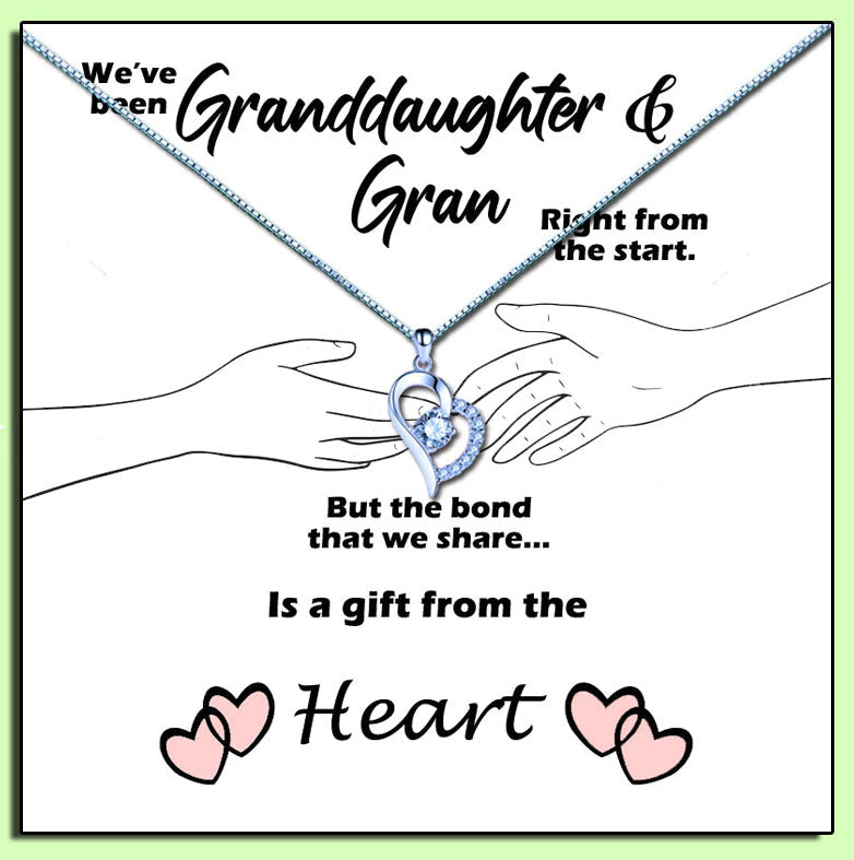 Grandmother - Gift From The Heart Message Necklace