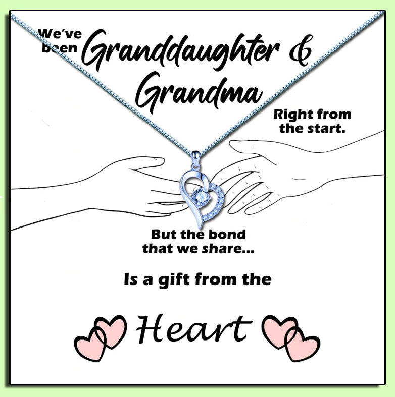 Grandmother - Gift From The Heart Message Necklace