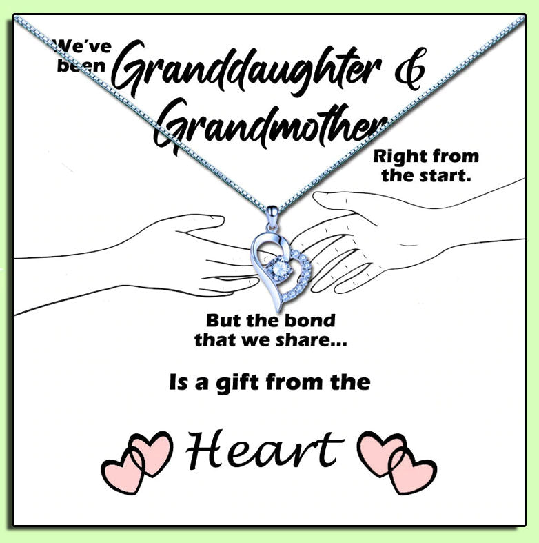 Grandmother - Gift From The Heart Message Necklace