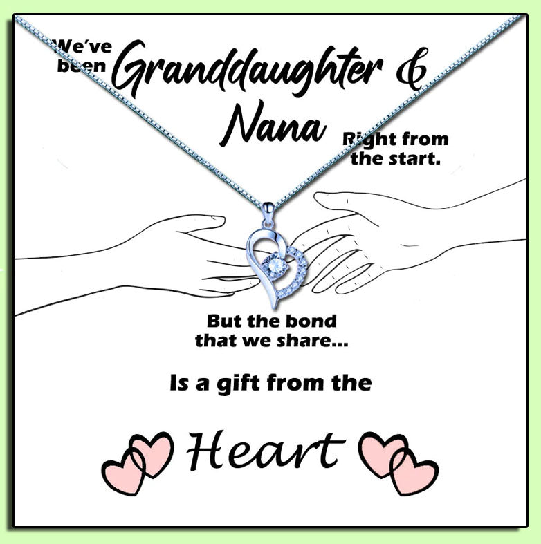 Grandmother - Gift From The Heart Message Necklace