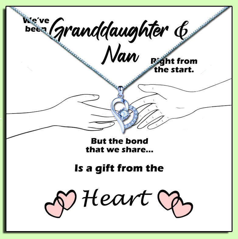 Grandmother - Gift From The Heart Message Necklace