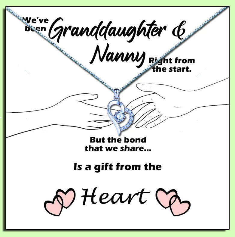 Grandmother - Gift From The Heart Message Necklace