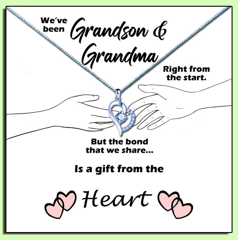 Grandmother - Gift From The Heart Message Necklace