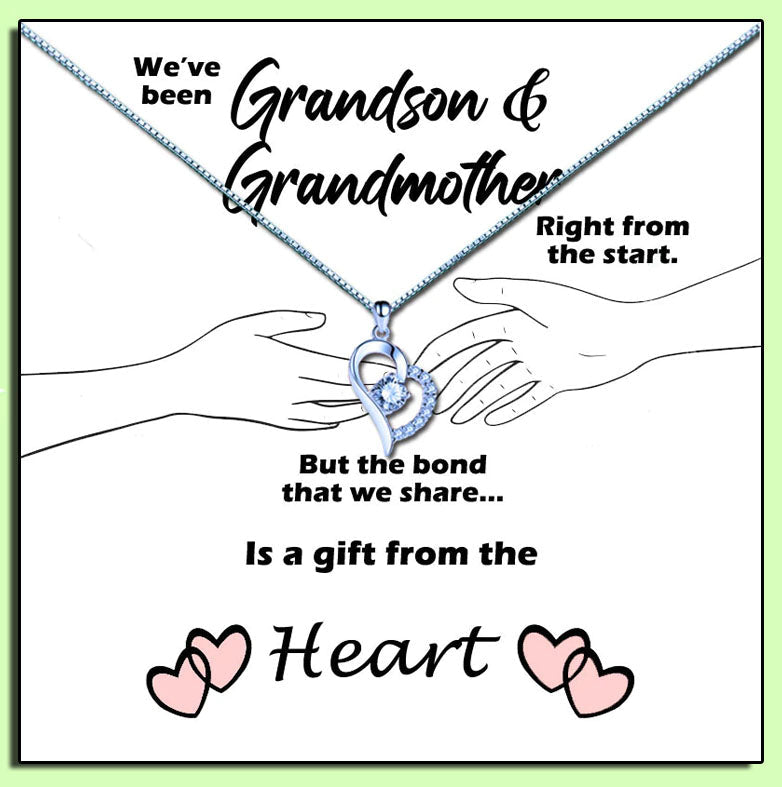 Grandmother - Gift From The Heart Message Necklace