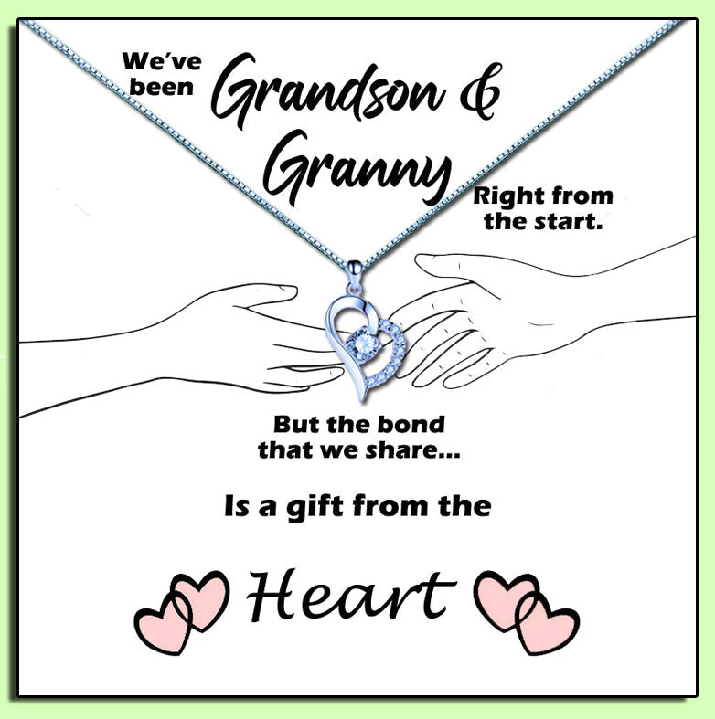 Grandmother - Gift From The Heart Message Necklace