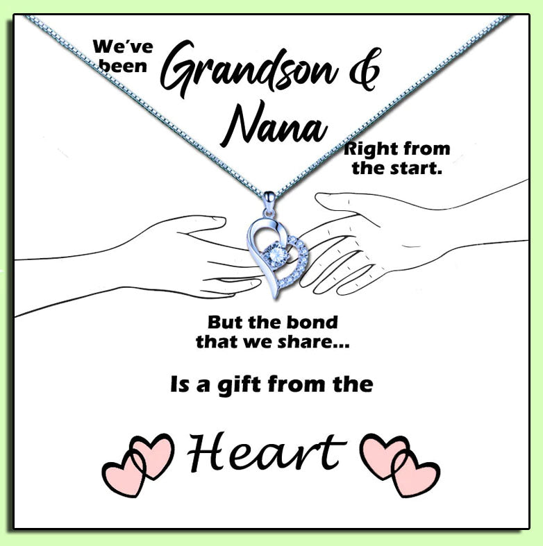 Grandmother - Gift From The Heart Message Necklace