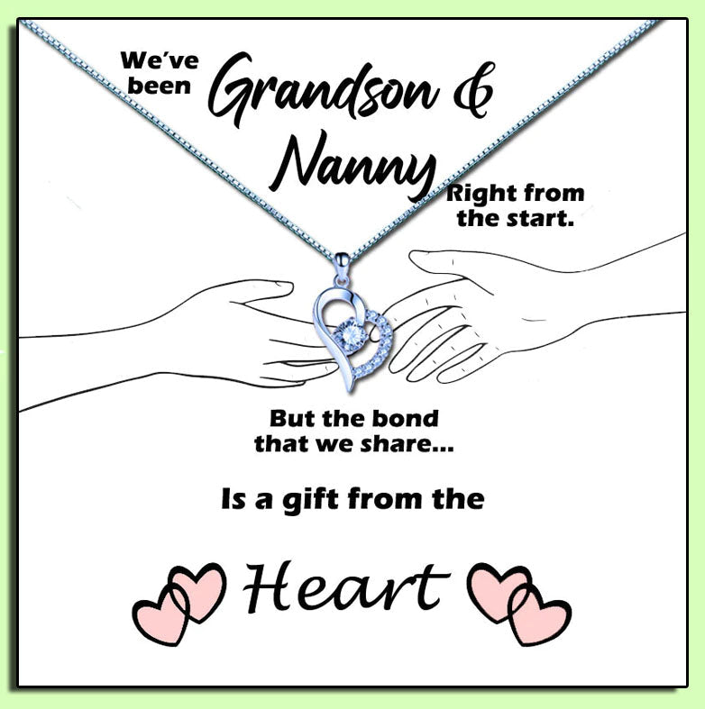 Grandmother - Gift From The Heart Message Necklace