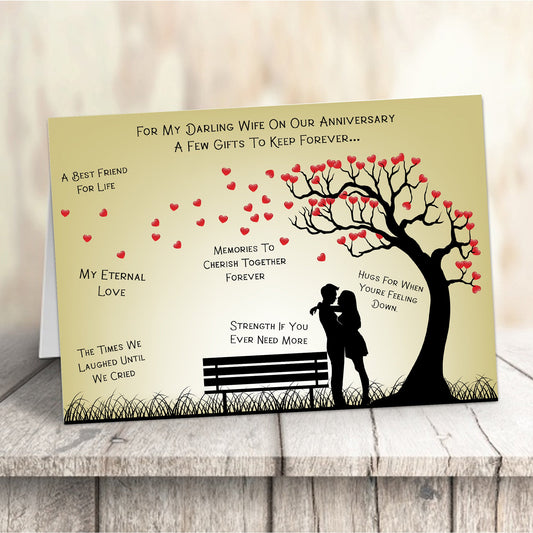 Gifts To Cherish Forever Wife Anniversary Card