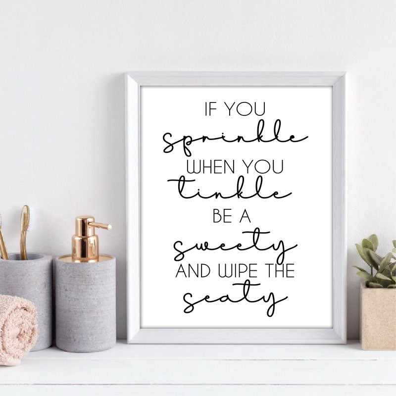 Bathroom Quote Prints