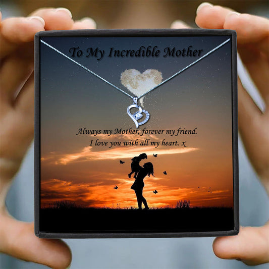 Incredible Mother - Sunset Scene Message Necklace