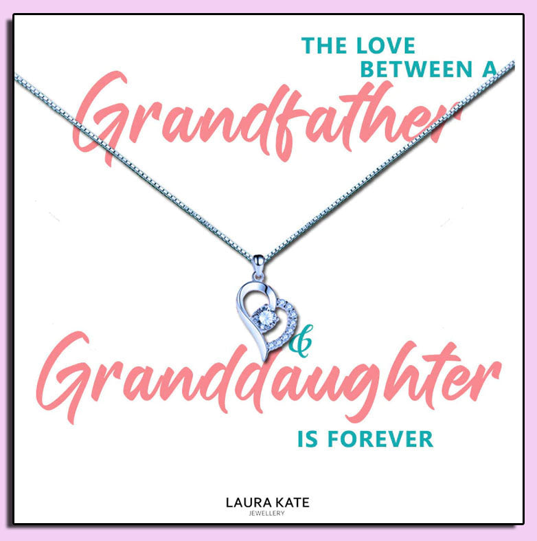 Granddaughter - The Love Between Message Necklace