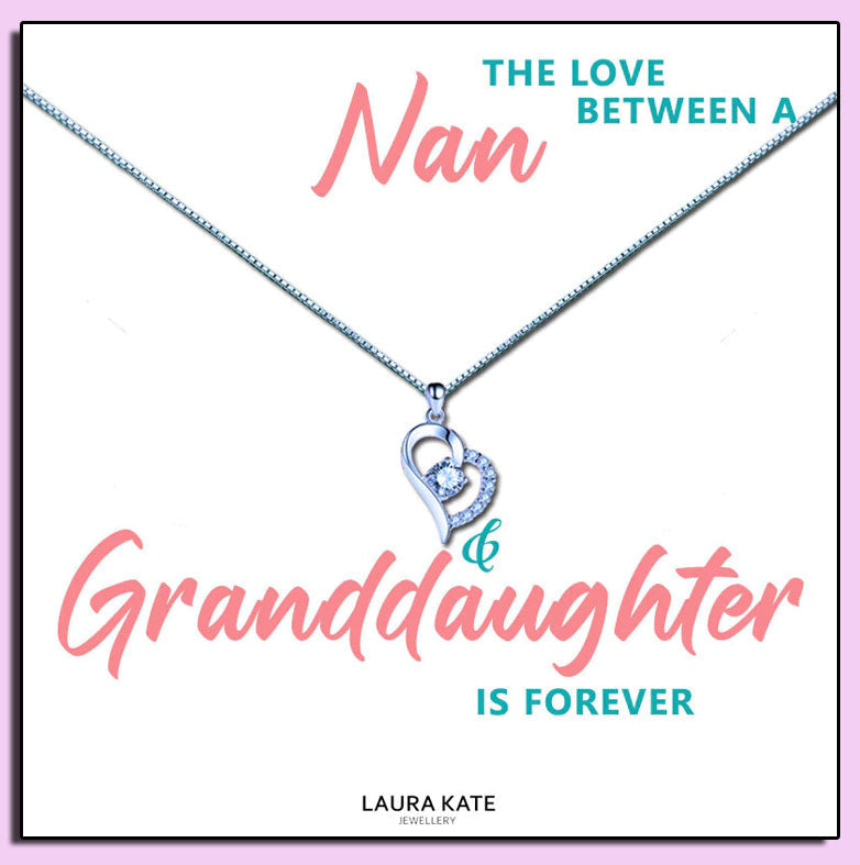 Granddaughter - The Love Between Message Necklace