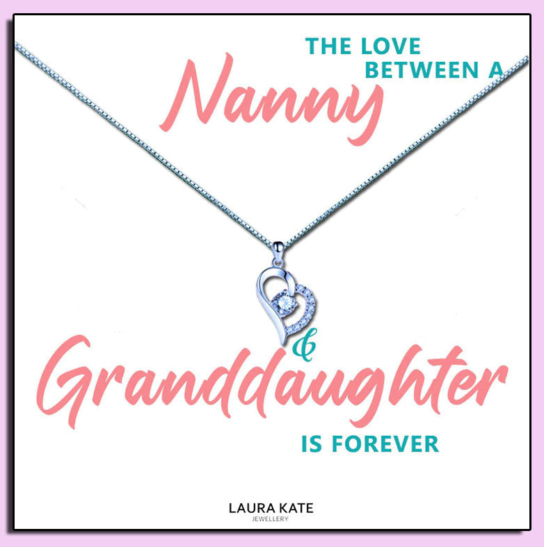 Granddaughter - The Love Between Message Necklace