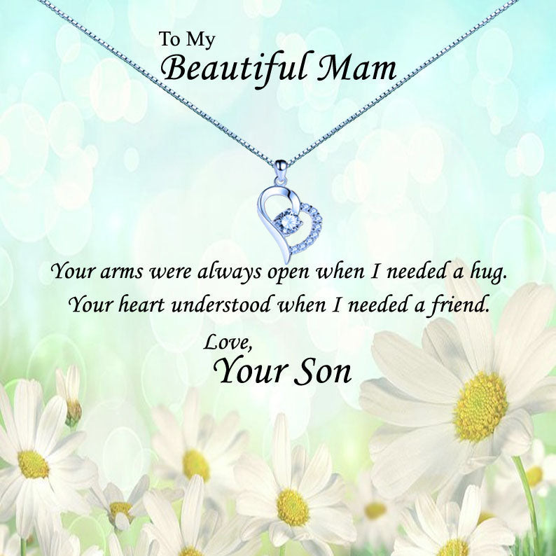 Beautiful Mother - Daisy Field Message Necklace