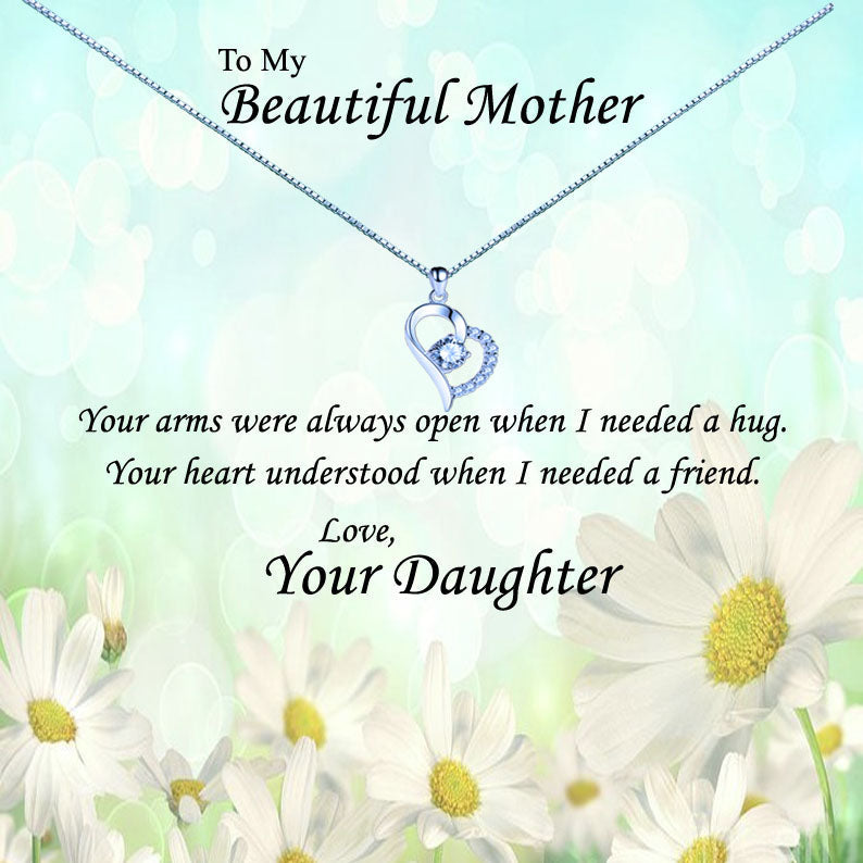 Beautiful Mother - Daisy Field Message Necklace