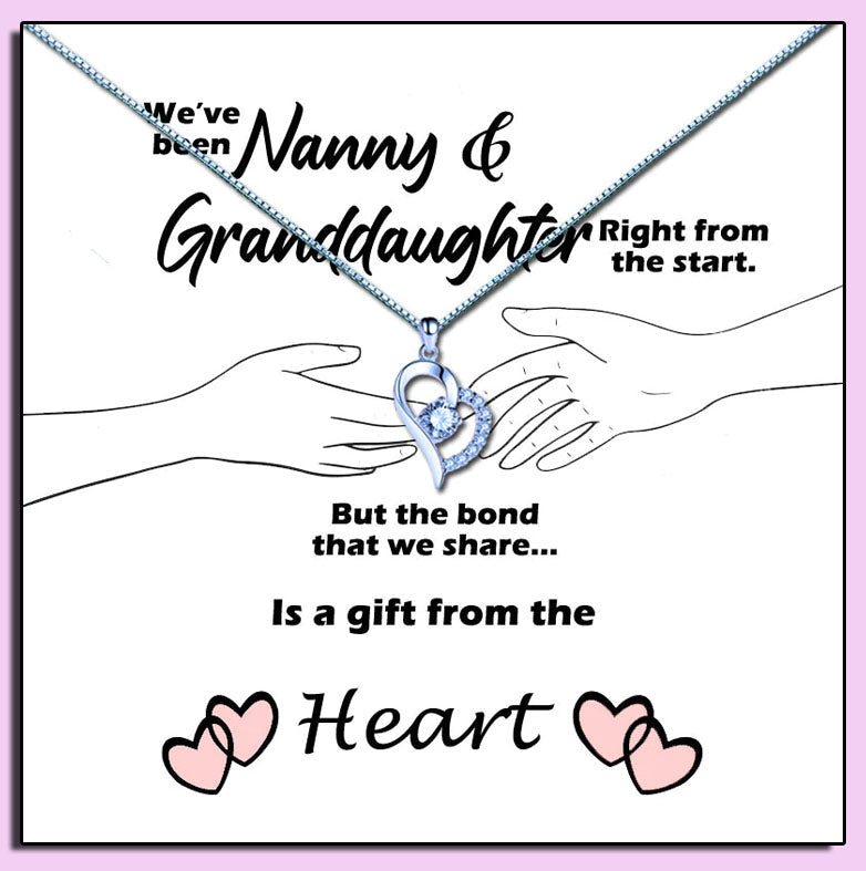 Granddaughter Bond Message Necklace