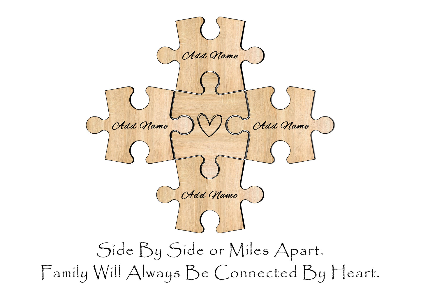 Connected By Heart Personalised Family Prints