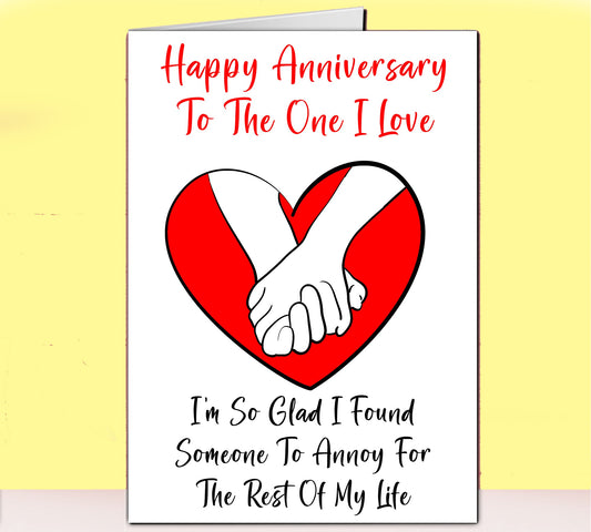 Someone To Annoy Funny Anniversary Cards