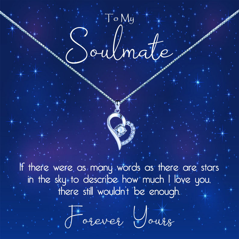 To My Soulmate - Not Enough Stars Message Necklace