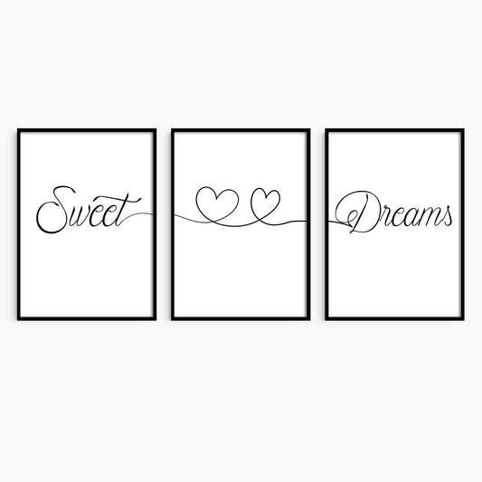 Set of 3 Sweet Dreams Prints.