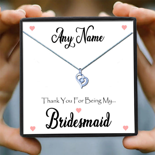 Thank you Bridesmaid Personalised Necklaces