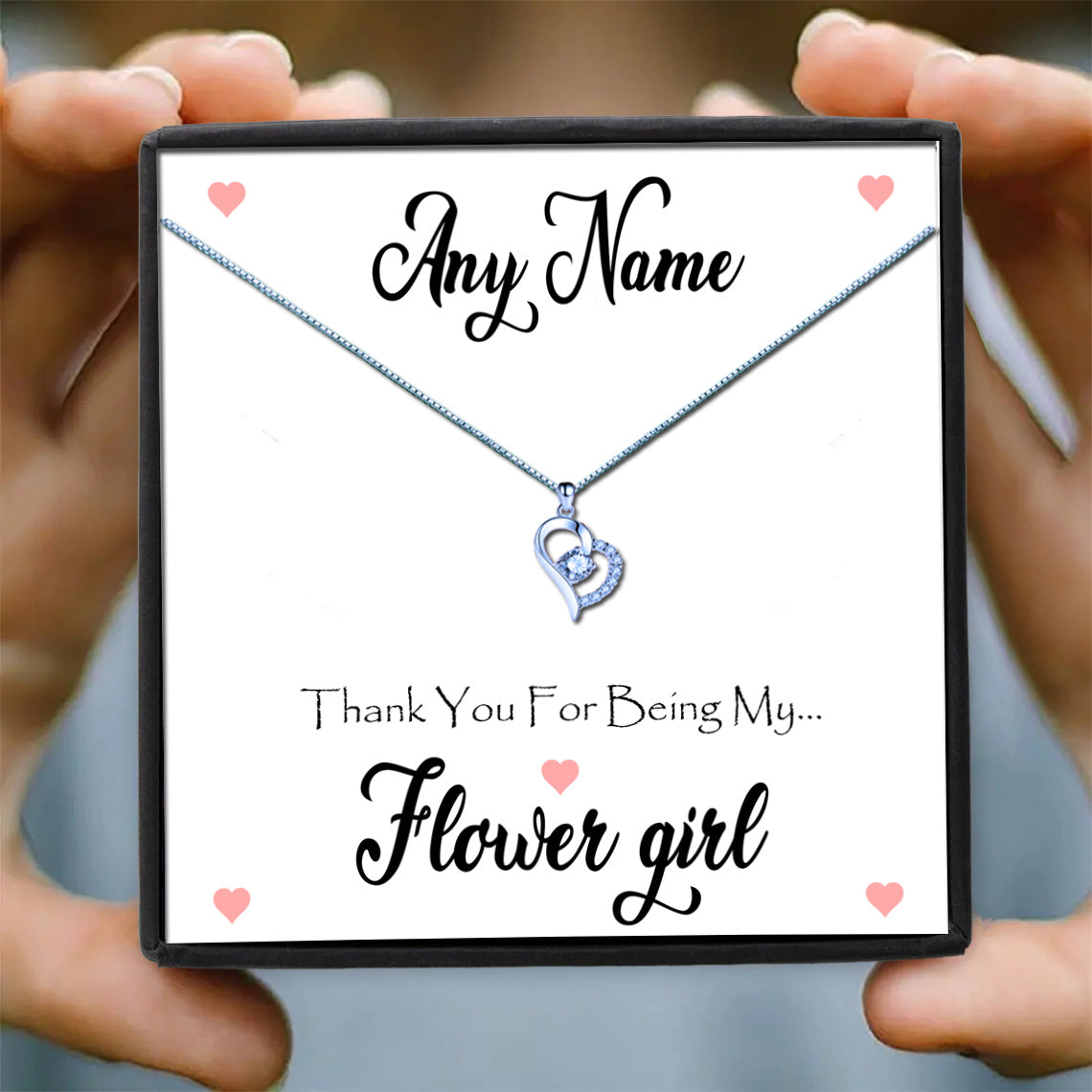 Thank you Flower Girl Necklaces