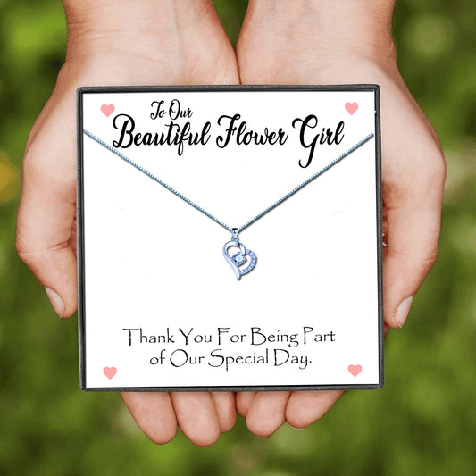 Thank you Our Beautiful Flower Girl Necklaces